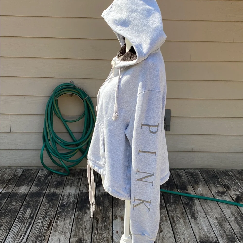 Gray PINK by Victoria’s Secret hooded jacket - Picture 3 of 7
